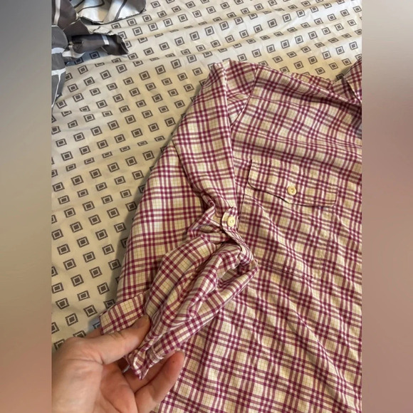 ORVIS Roll tab pink button down shirt, size XLarge women’s - Picture 2 of 16